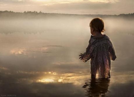 Russian Mother's Magical Pictures of Her Two Kids With Animals