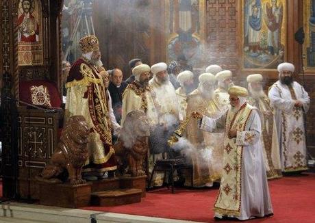 Egypt Pope Tawadros II, Christmas liturgy. (photo: Dmitry Pakhomov)