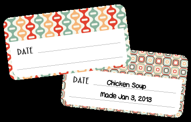 Keep your refrigerator and pantry organized with Date It! Labels from Lovable Labels