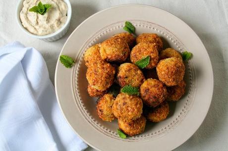 Falafel with Minted Tahini Yoghurt