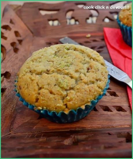 Egg less almond muffins