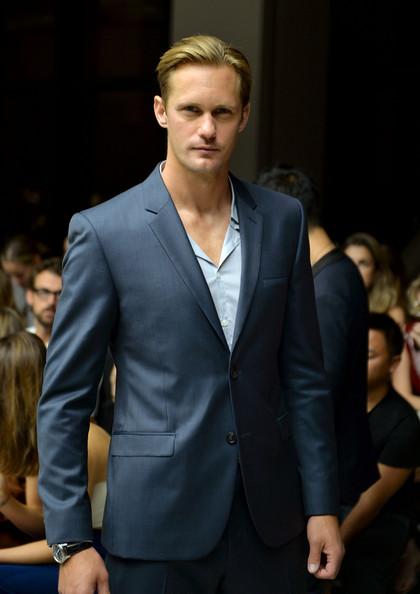 Alexander Skarsgard at MBFW- Front Row at Calvin Klein Collection Andrew H Walker Getty 3