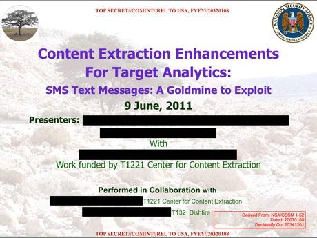 Edward Snowden - untargeted global sweep - textified news
