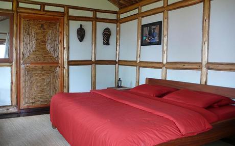 Bedroom in one of cottages at Nkuringo Gorilla Camp