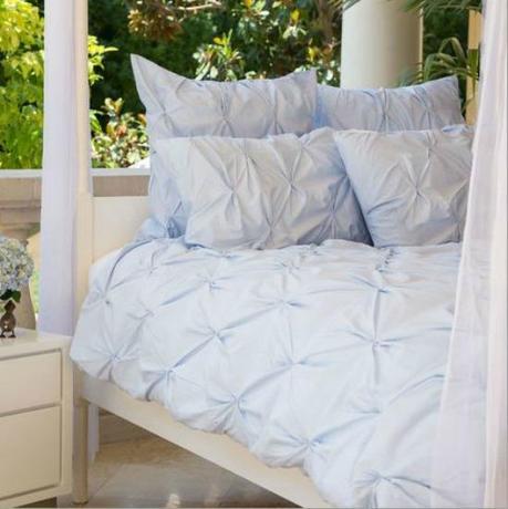 light blue linens