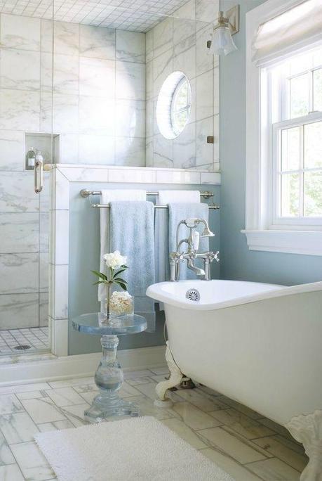 light blue bath