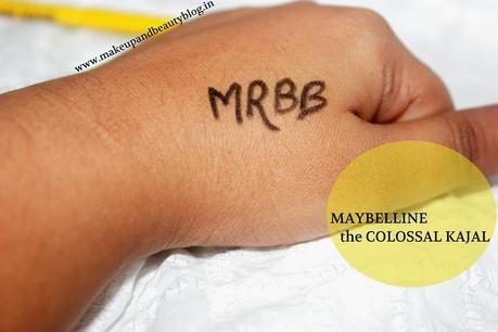 Maybelline the Colossal Kajal: Review, Swatch