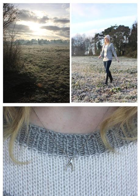 frosty morning walk fashion brag vintage jumper