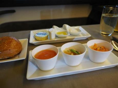 P1030744 機内食 :　パリ 成田・JALファーストクラス / In flight meal:CDG NRT,Fclass (JL)