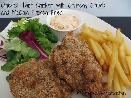 Oriental Twist Chicken with Crunchy Crumb and McCain French Fries