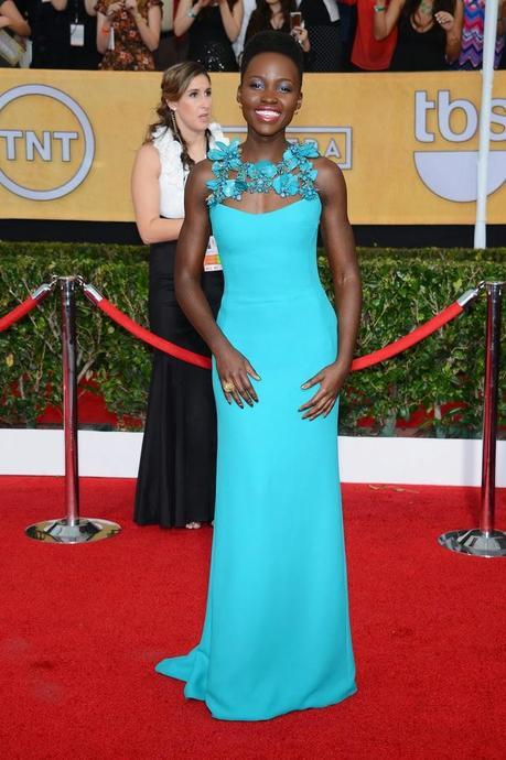 Look Of The Day: Lupita Nyong’o In Gucci At 2014 SAG Awards