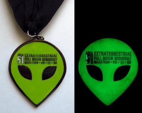 E.T. Full Moon Midnight Marathon medal (glow-in-the-dark)