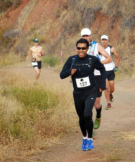 Ramiro Santos leading Harding Hustle 50k (2013)