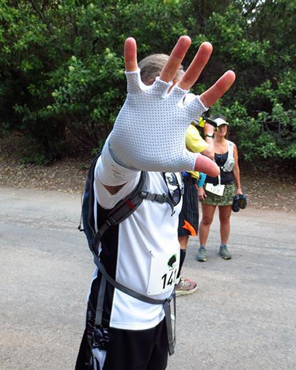 Mike Sohaskey - no paparazzi before Harding Hustle 50k start