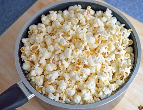 Popcorn in a pan marthafied
