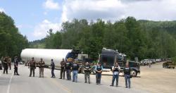 Police defend TransCanada wind turbine from EF!, 2010