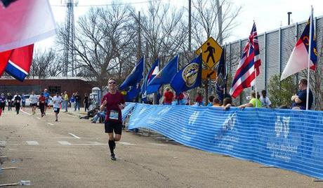 Mike Sohaskey finishing strong at Mississippi Blues Marathon 2013