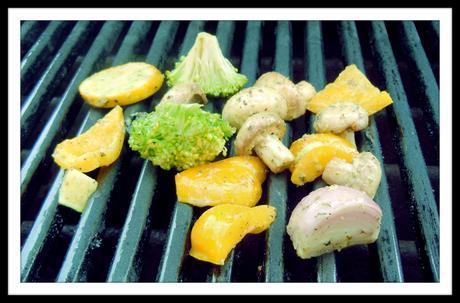 Veggies Grilling on the Weber Grill