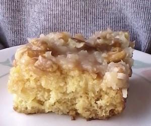 Pineapple Cake with Coconut Pecan Icing – Kelli’s Kitchen