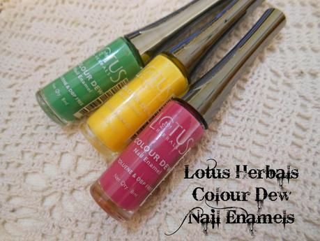 10 things I liked about Lotus Herbals Color Dew Nail Enamels