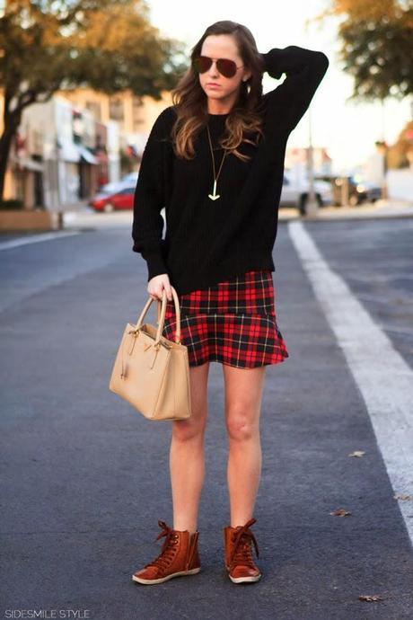 PLAID SKIRT