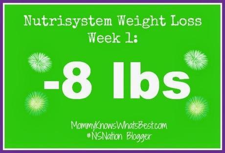 Week 1 on Nutrisystem | Results #NSNation #Spon