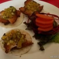 Fish Taquito with fruity relish