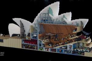The Sydney Opera House built from LEGO