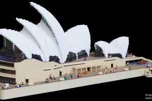 The Sydney Opera House built from LEGO