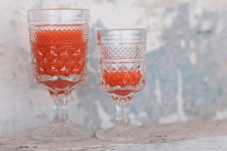 Two Glasses of Grapefruit Juice
