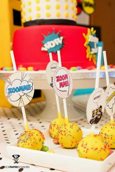 Superhero 1st Birthday Party by Rock Paper Scissors