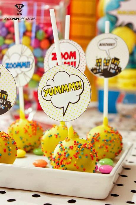 Superhero 1st Birthday Party by Rock Paper Scissors