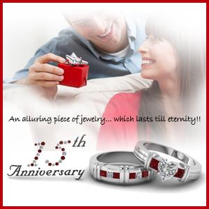 15th anniversary gift red ruby ring
