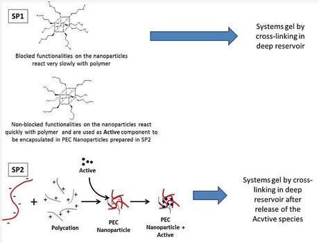 Two alternative ways to apply nanoparticles.