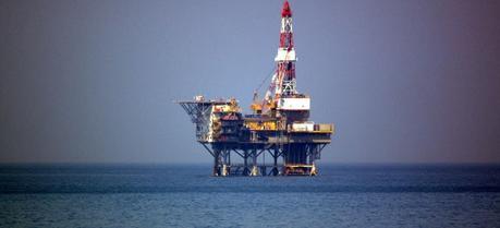 An oil rig in Niigata Prefecture, Japan.