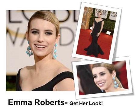 Emma Roberts & Nina Dobrev Golden Globes 2014 - UNITE How-To's