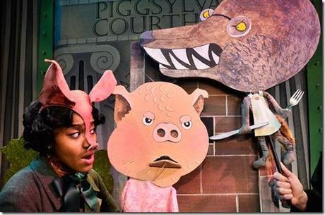 Diana Coates in True Story of 3 Little Pigs, Lifeline Theatre