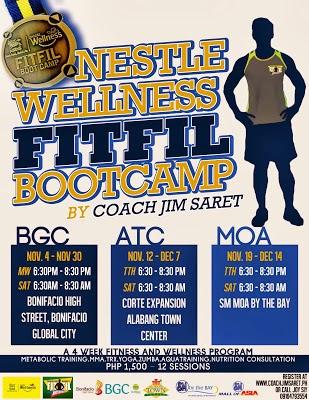 Nestle Wellness Fitfil Boot Camp at BGC, ATC, and MOA