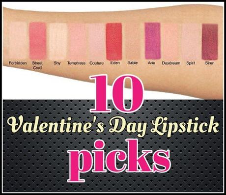 Valentines Day Looks – 10 Inspirational Lipstick Shades