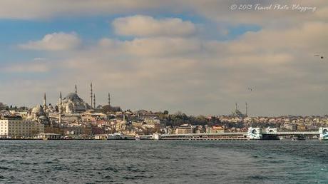 Views of Istanbul from a ferry