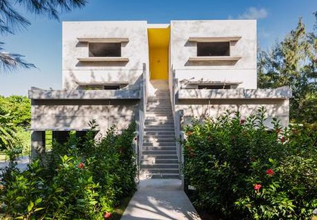 Louis Kahn John Hix concrete brutalism hotel Caribbean modern green architecture solar powered Vieques