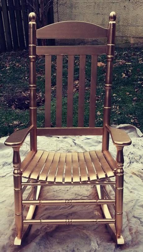 DIY Gold Chair