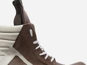 Still One: Rick Owens Geobasket Vintage Effect Leather Sneaker