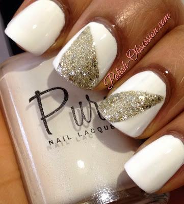 Busy Girl Nails Winter Nail Art Challenge- White