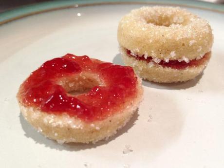 mini jam ring doughnut sandwich sugared finish how to