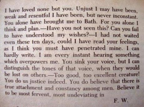 Captain Wentworth's Letter from Jane Austen's 