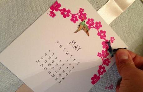 crafting monthly calendar