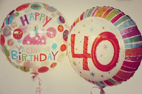 40th birthday balloons