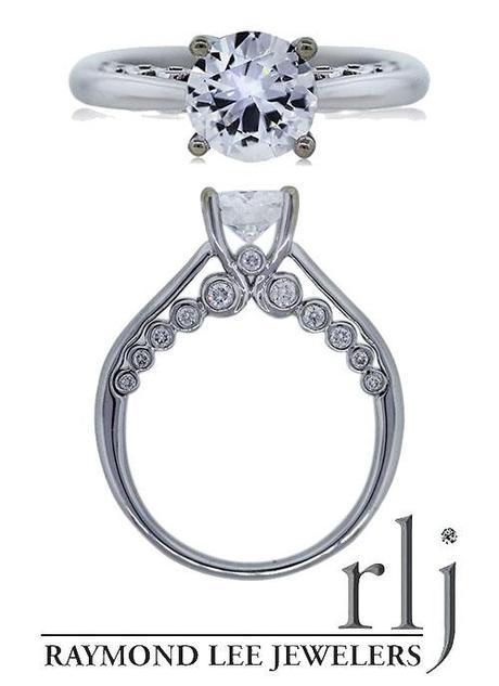 1.01 Ct Round Brilliant Diamond Engagement Ring