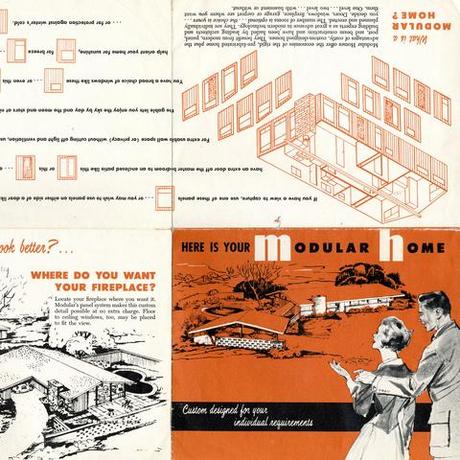 Brochure, Ralph Fournier, midcentury modern